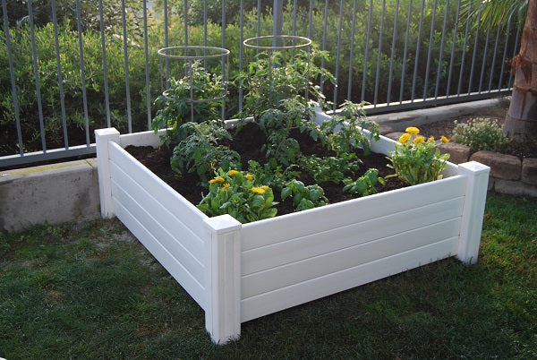 Premium 48"x48"x15” Raised Garden Bed – White